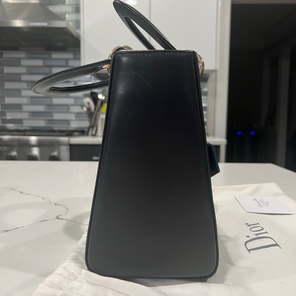 SOLD Christian Dior Leather Navy Blue Bag - Picture 4 of 9